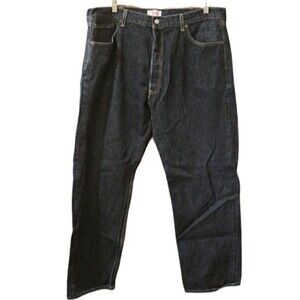 Levi’s 501 Dark Wash Straight Leg Button Fly Jeans Men’s 42x32 Vintage Classic